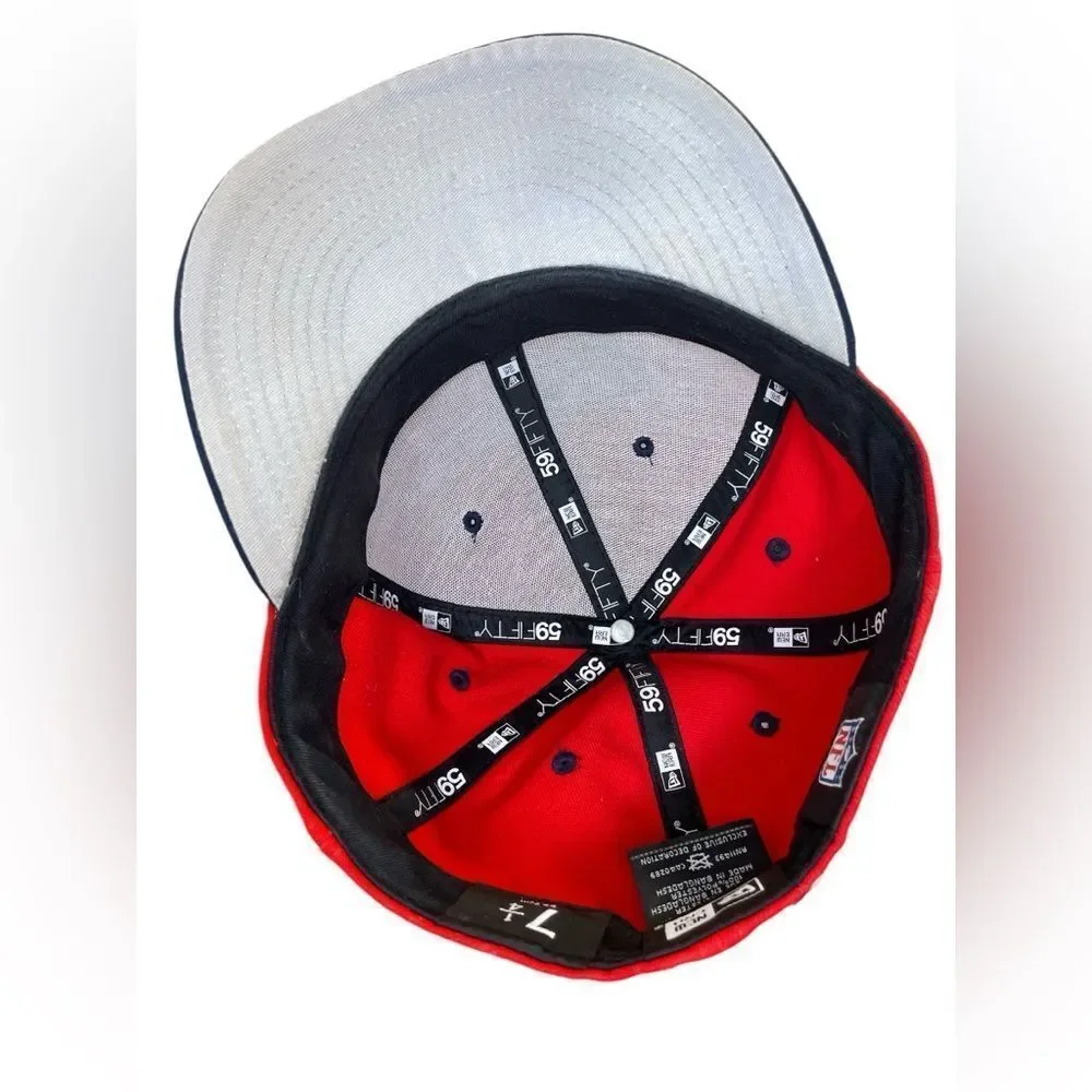 New Era 59”FIFTY  7 1/4 Red and Navy Cap